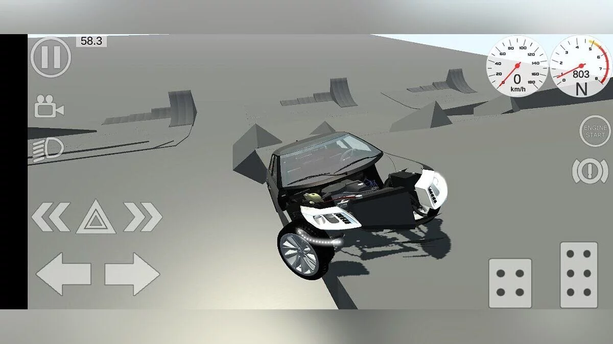 Simple Car Crash Physics Sim — Saab 9-5 2009-201