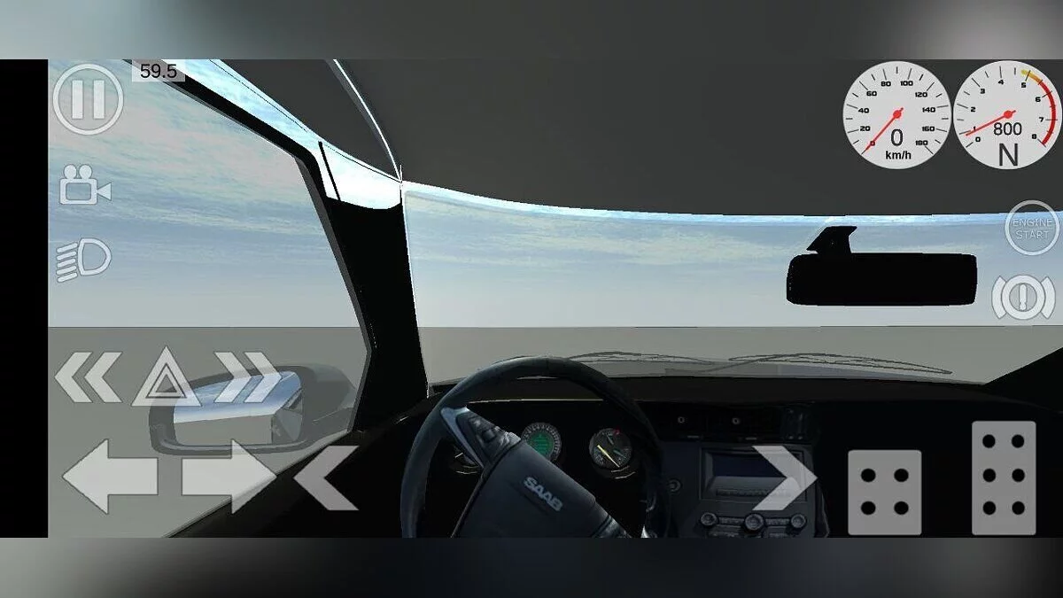 Simple Car Crash Physics Sim — Saab 9-5 2009-201