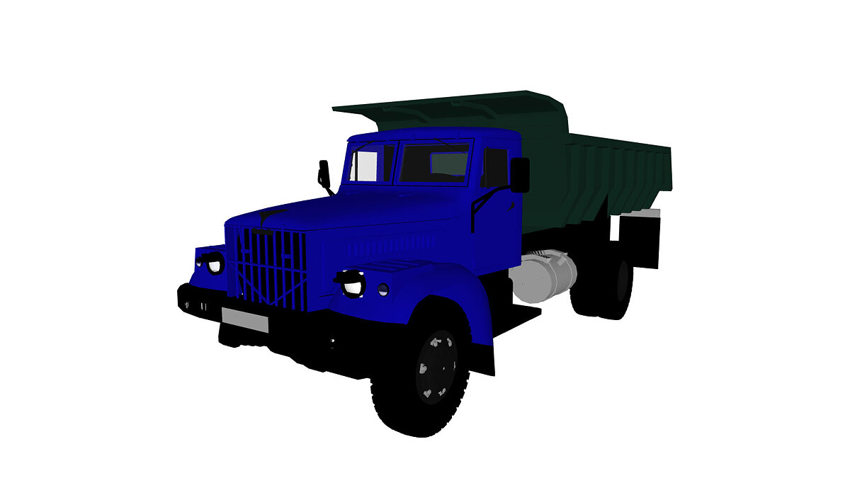 Simple Car Crash Physics Sim — KrAZ dump truck