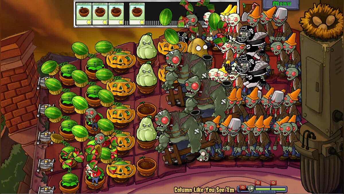 Plants vs. Zombies — The Giga Mod Deluxe — мод, увеличивающий здоровье зомби вдвое v1.3