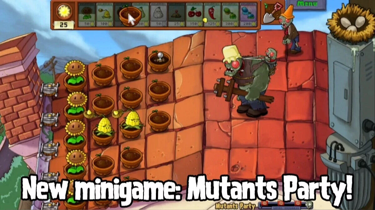 Plants vs. Zombies — The Giga Mod Deluxe — мод, увеличивающий здоровье зомби вдвое v1.3