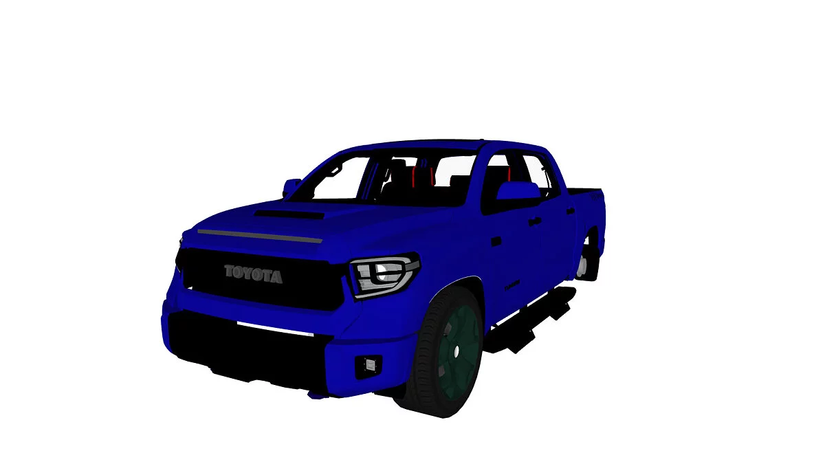 Simple Car Crash Physics Sim — Toyota Tundra TRD