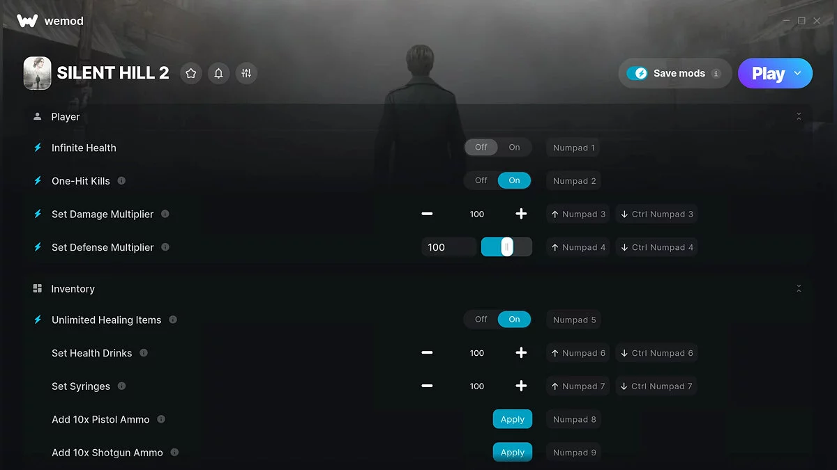 Silent Hill 2 — Trainer (+21) from 10/22/2024 [WeMod]