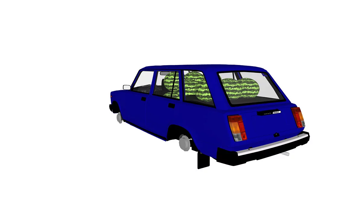 Simple Car Crash Physics Sim — Karpuzlu VAZ-2104