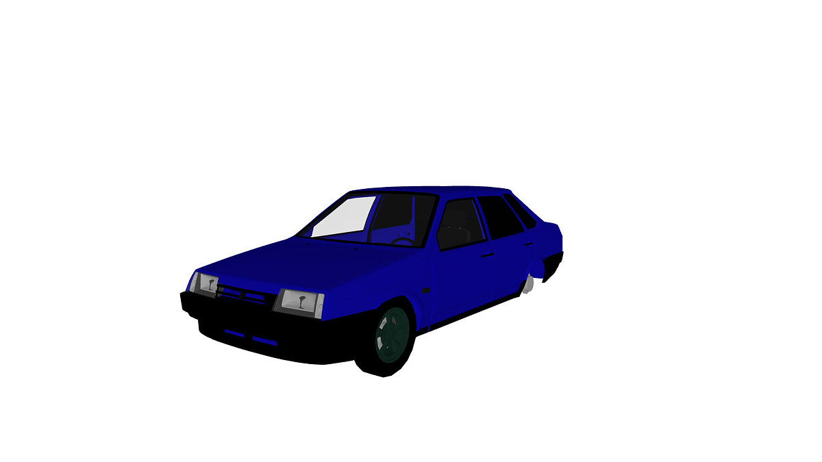 Simple Car Crash Physics Sim — VAZ-21099