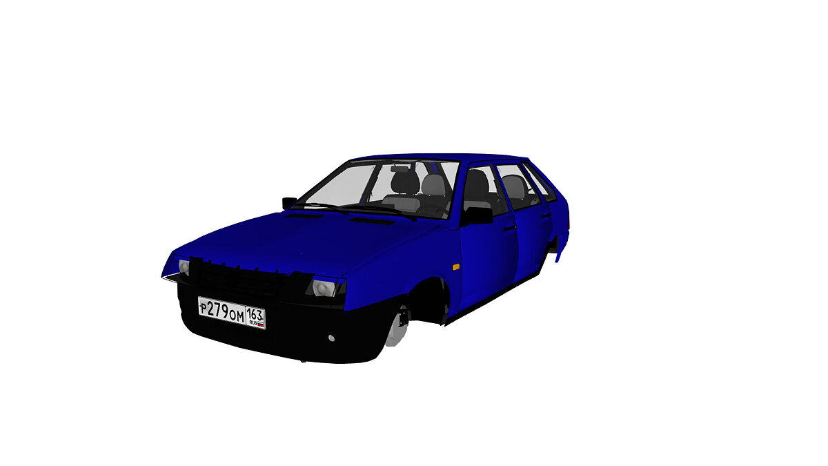 Simple Car Crash Physics Sim — VAZ-2109