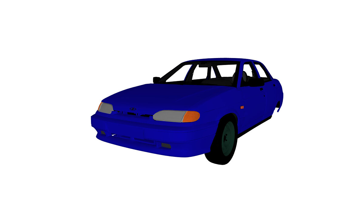 Simple Car Crash Physics Sim — VAZ 2114+2110