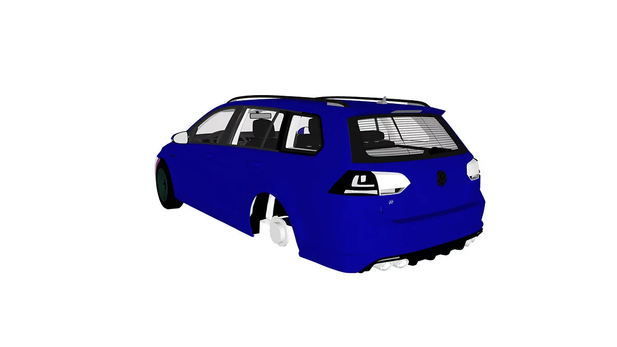 Simple Car Crash Physics Sim — Volkswagen golf 7 варіант
