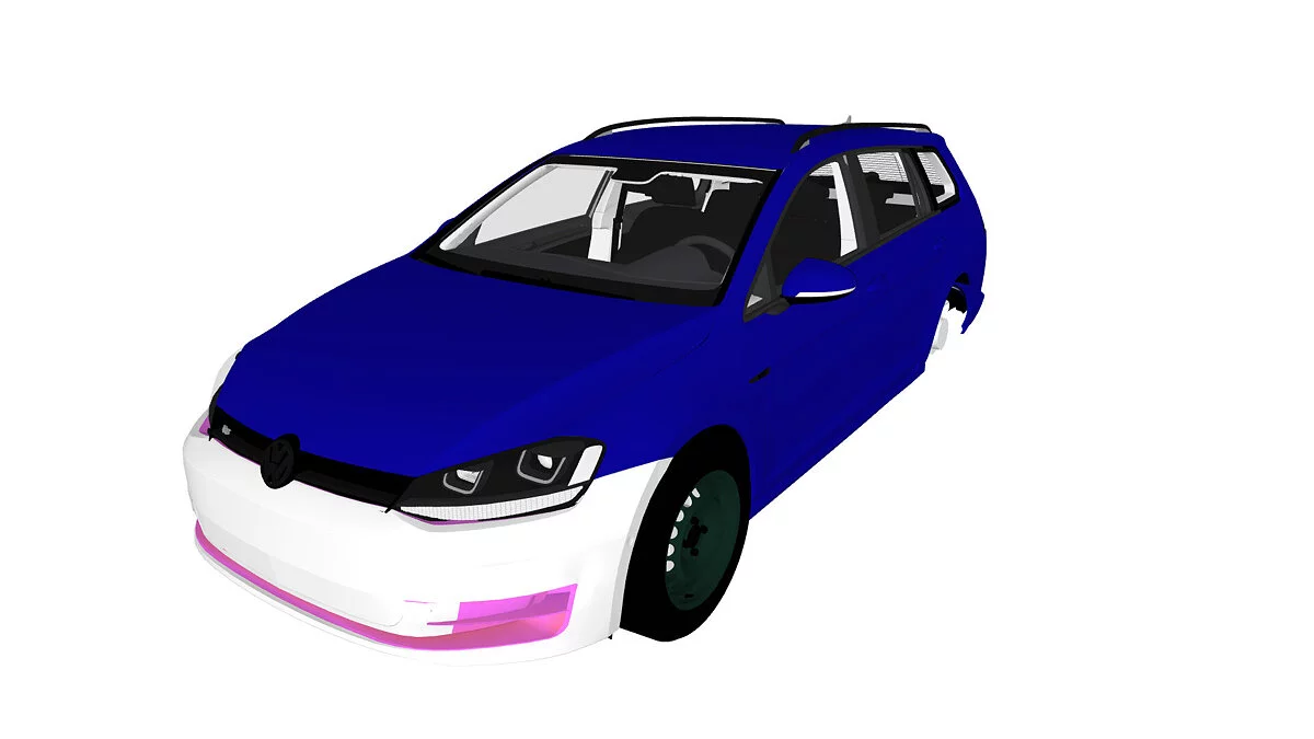 Simple Car Crash Physics Sim — Volkswagen golf 7 variant