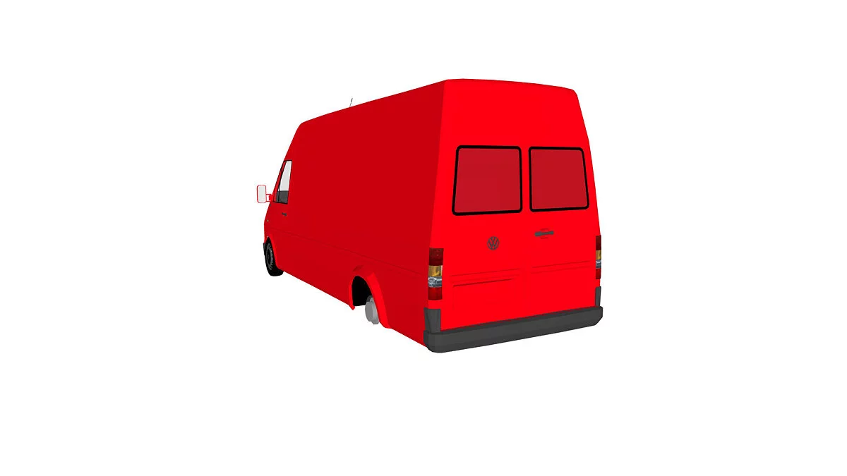 Simple Car Crash Physics Sim — Volkswagen LT 35