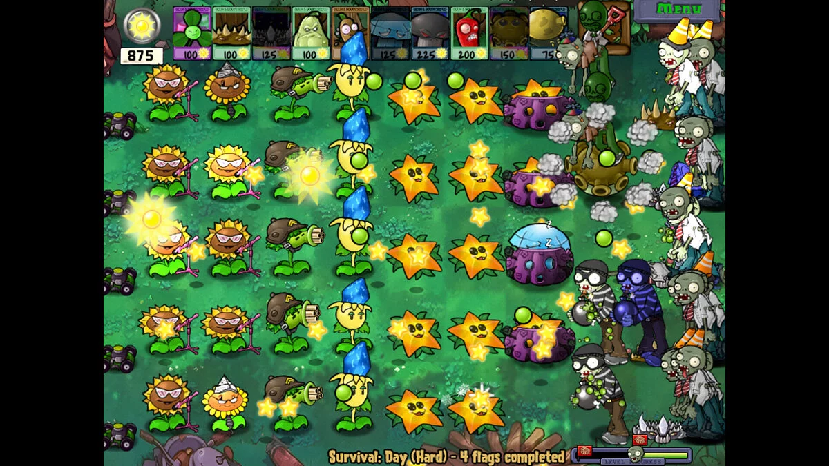 Plants vs. Zombies — Zomburbia Foil (PvZ: Undead Foliage) — новый сложный хардмод