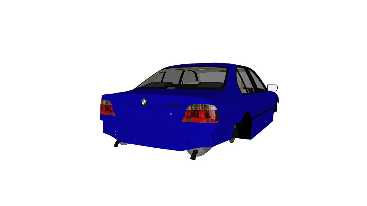 Simple Car Crash Physics Sim — BMW e38 некро