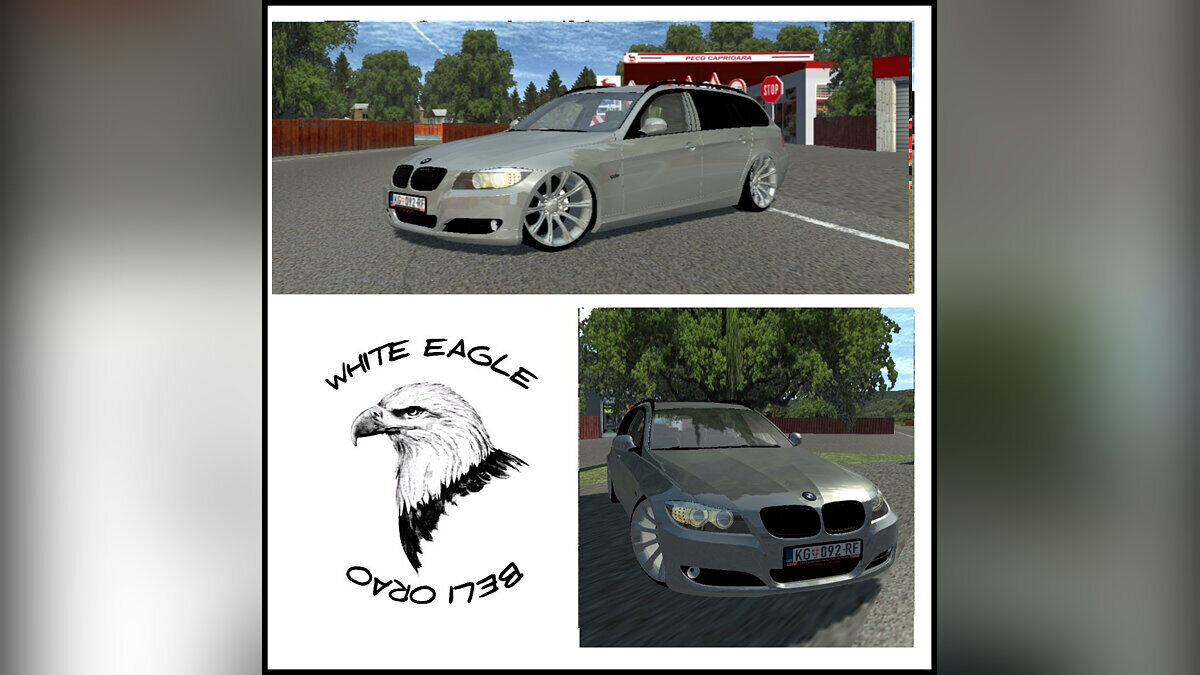 Simple Car Crash Physics Sim — BMW E91 touring