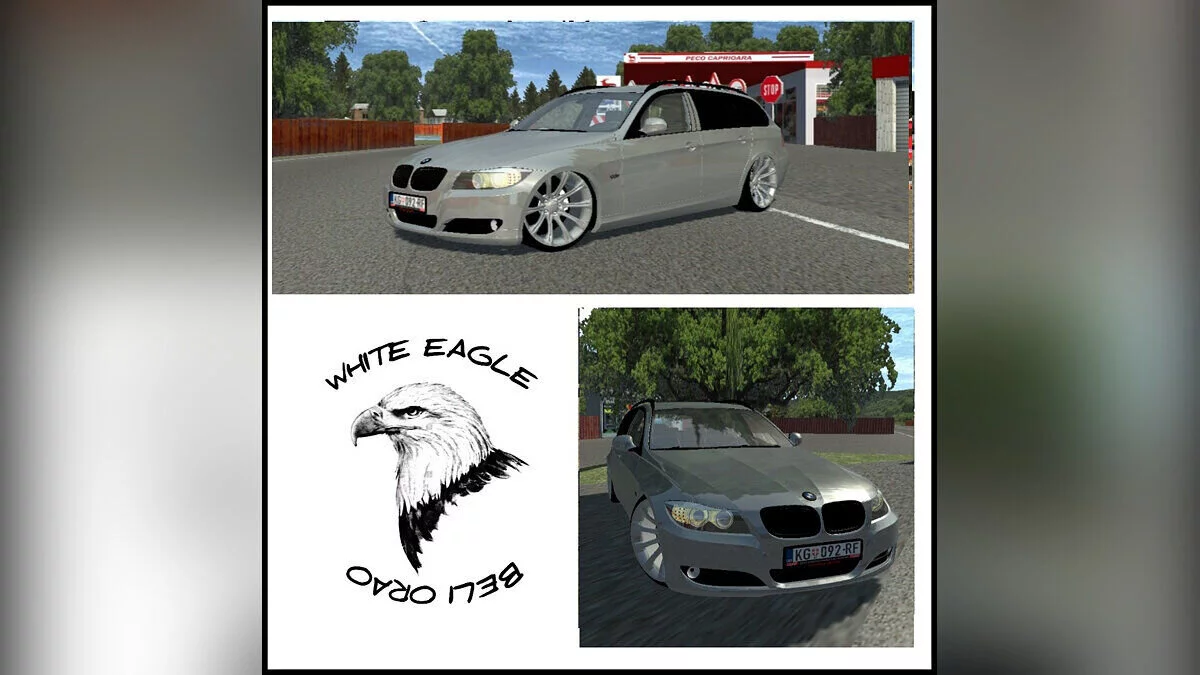 Simple Car Crash Physics Sim — BMW E91 touring