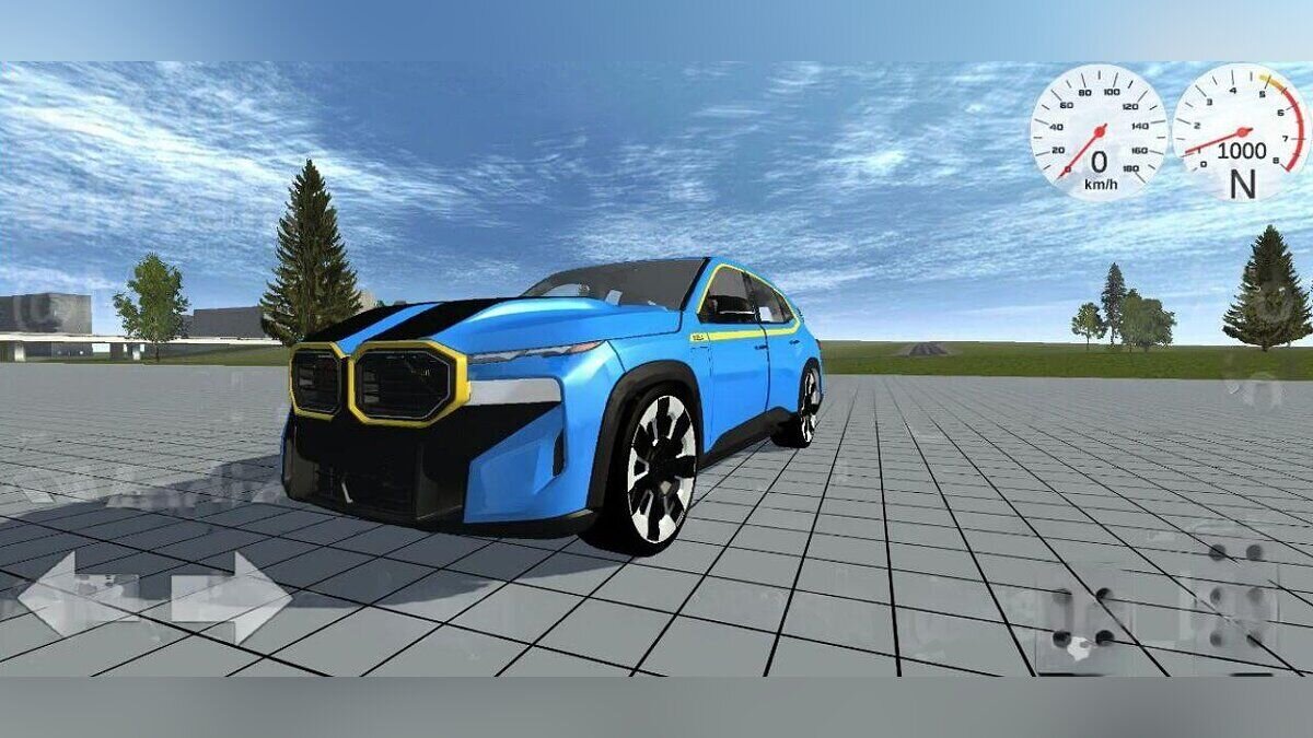 Simple Car Crash Physics Sim — BMW XM