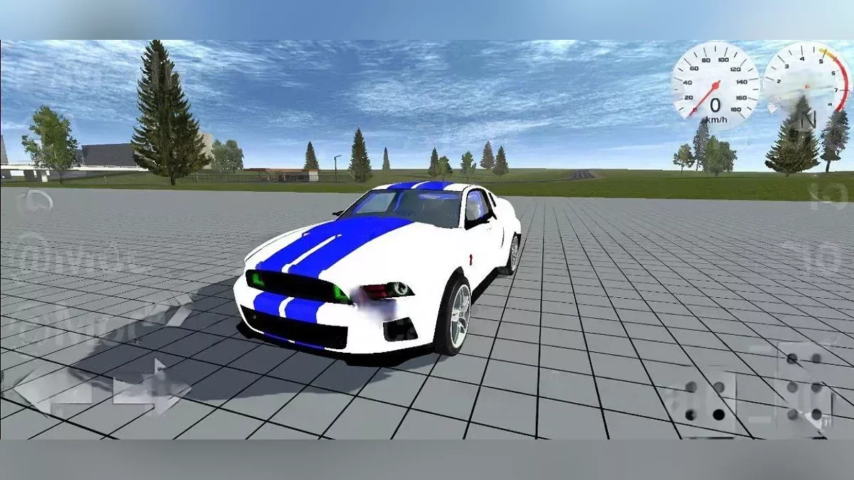 Simple Car Crash Physics Sim — Ford Mustang GT500