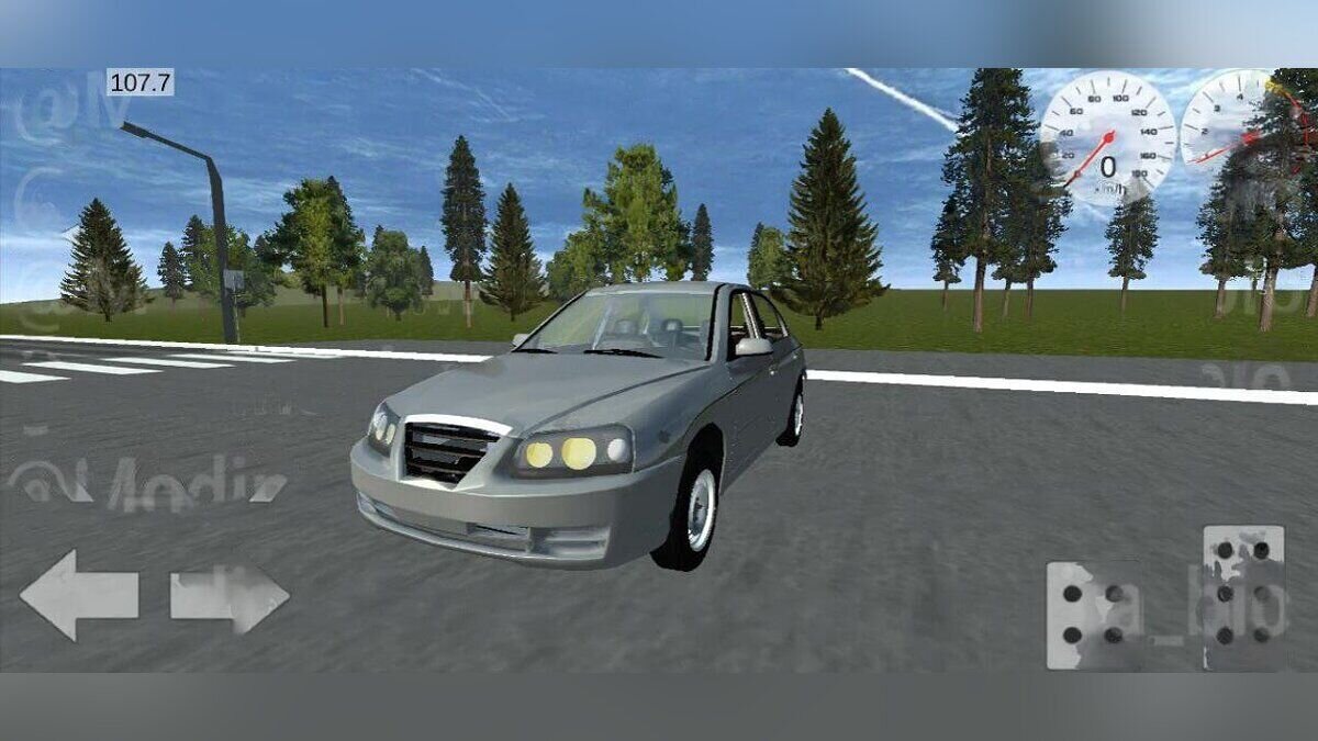 Simple Car Crash Physics Sim — Hyundai Elantra