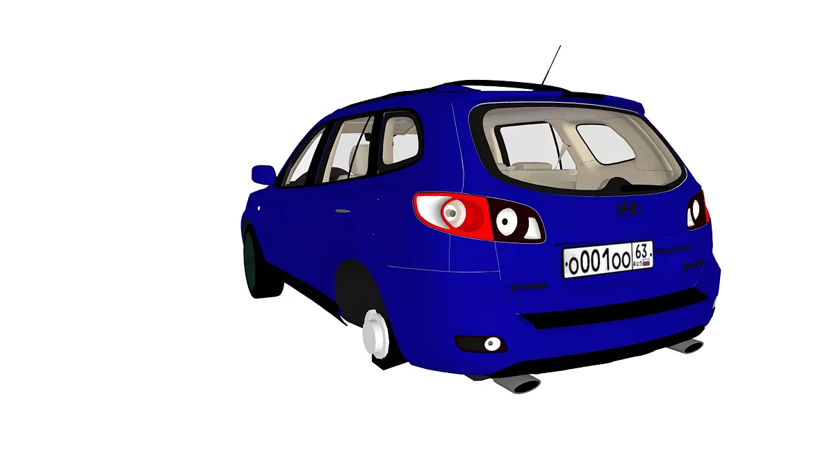 Simple Car Crash Physics Sim — Hyundai santa fe