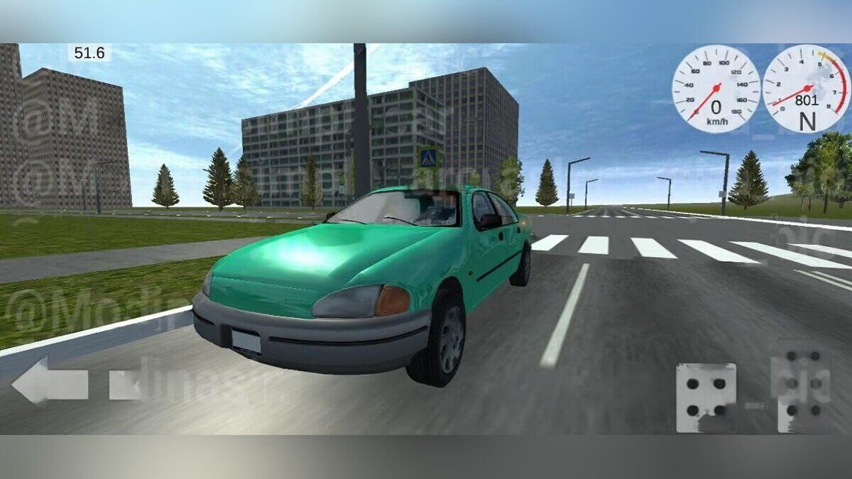 Simple Car Crash Physics Sim — Kuruma from the game GTA 3