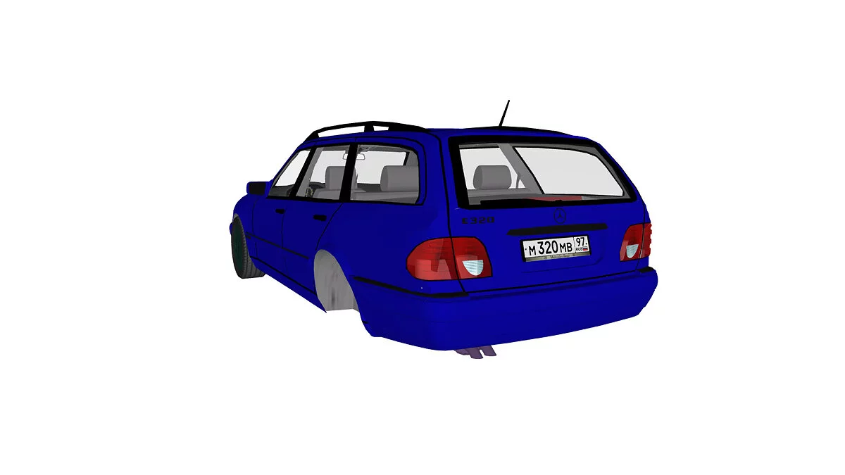 Simple Car Crash Physics Sim — Mercedes-Benz w210 kombi
