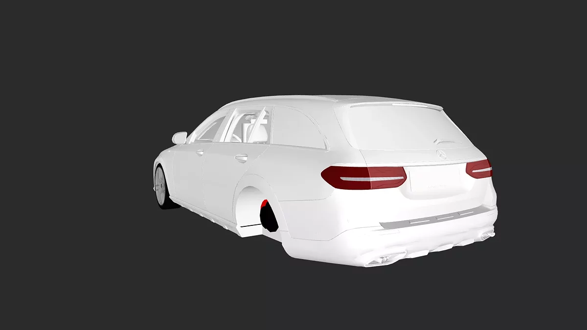 Simple Car Crash Physics Sim — Mercedes e350