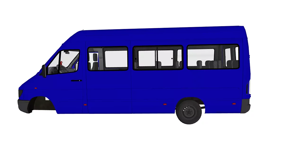 Simple Car Crash Physics Sim — Mercedes Sprinter 1997