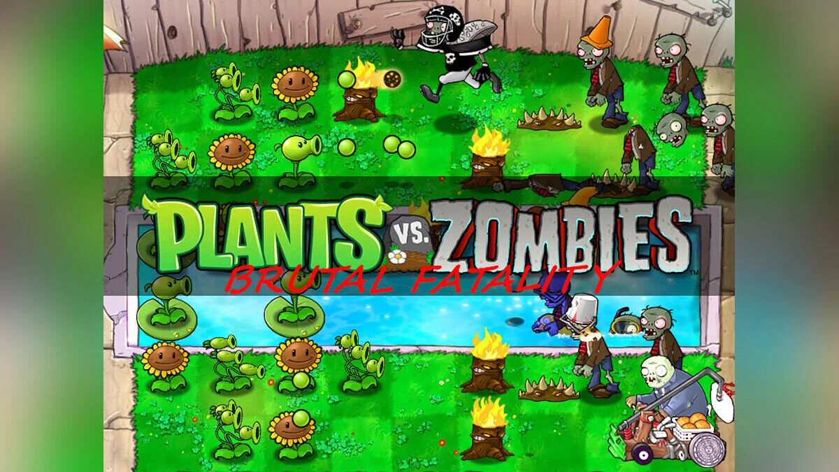 Plants vs. Zombies — Mod Brutal Fatality con zombies fuertes [v1.1.0 prelanzamiento]