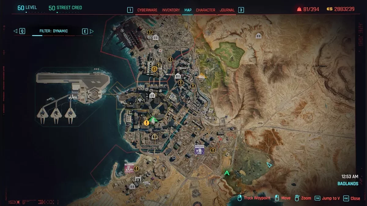 Cyberpunk 2077 — Gerçekçi Harita