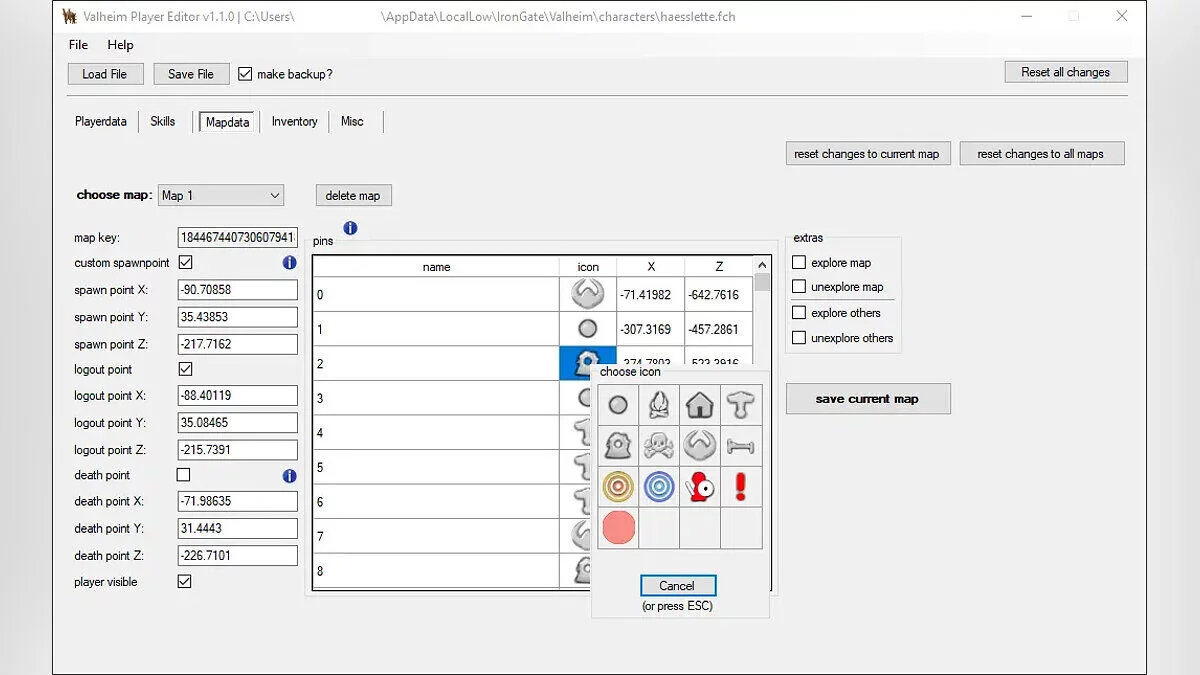 Valheim — Editor de Personagens [1.3.6]