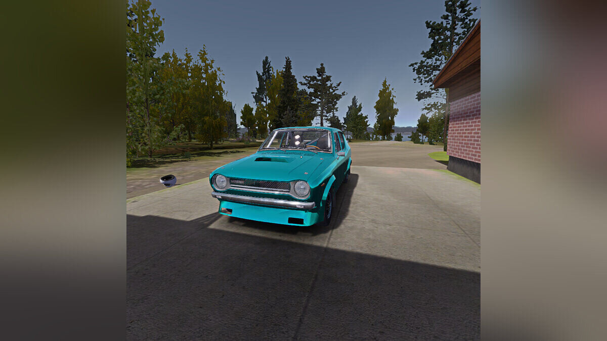 My Summer Car — Satsuma with racing tuning and metallic blue paint