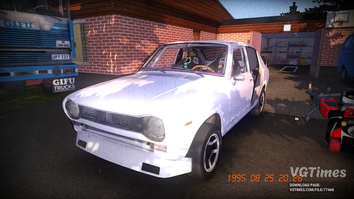 My Summer Car — Satsuma deportivo blanco con tuning, 300k marcas