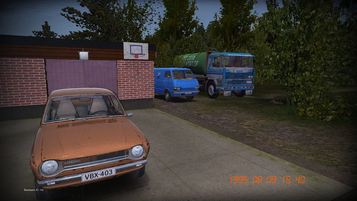 My Summer Car — Stock Satsuma con matrículas, 500.000 marcos, Gifu y una furgoneta en la casa.