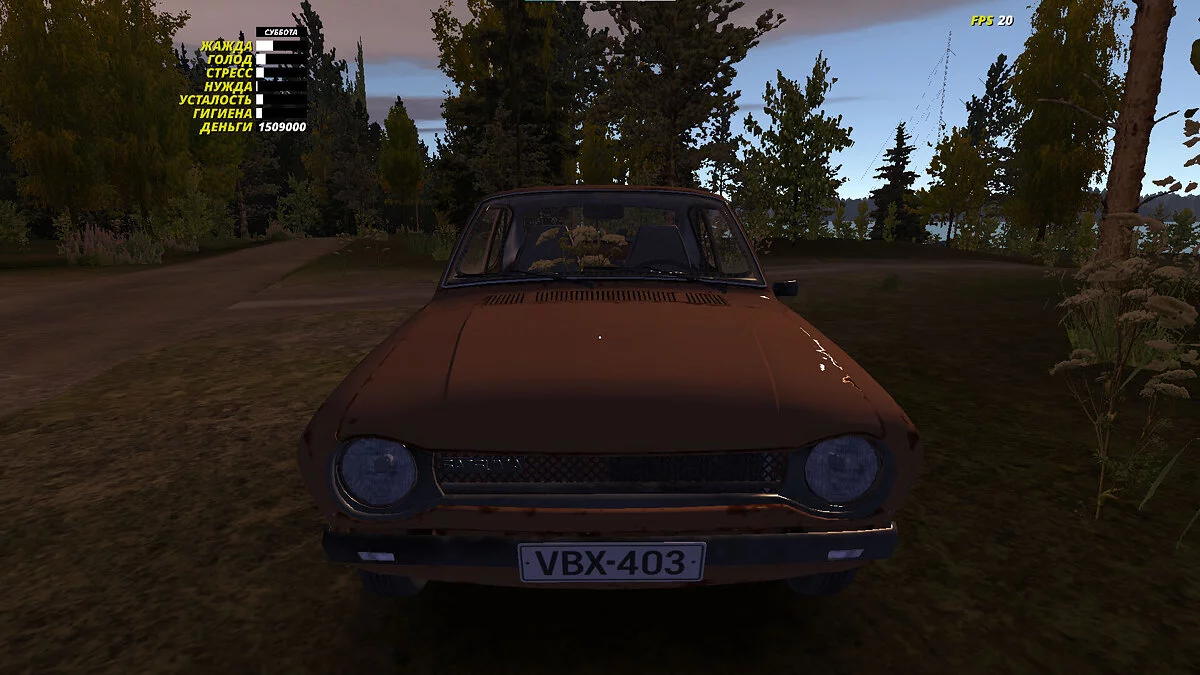 My Summer Car — Stock Satsuma, the plot is not touched, 150900 marks