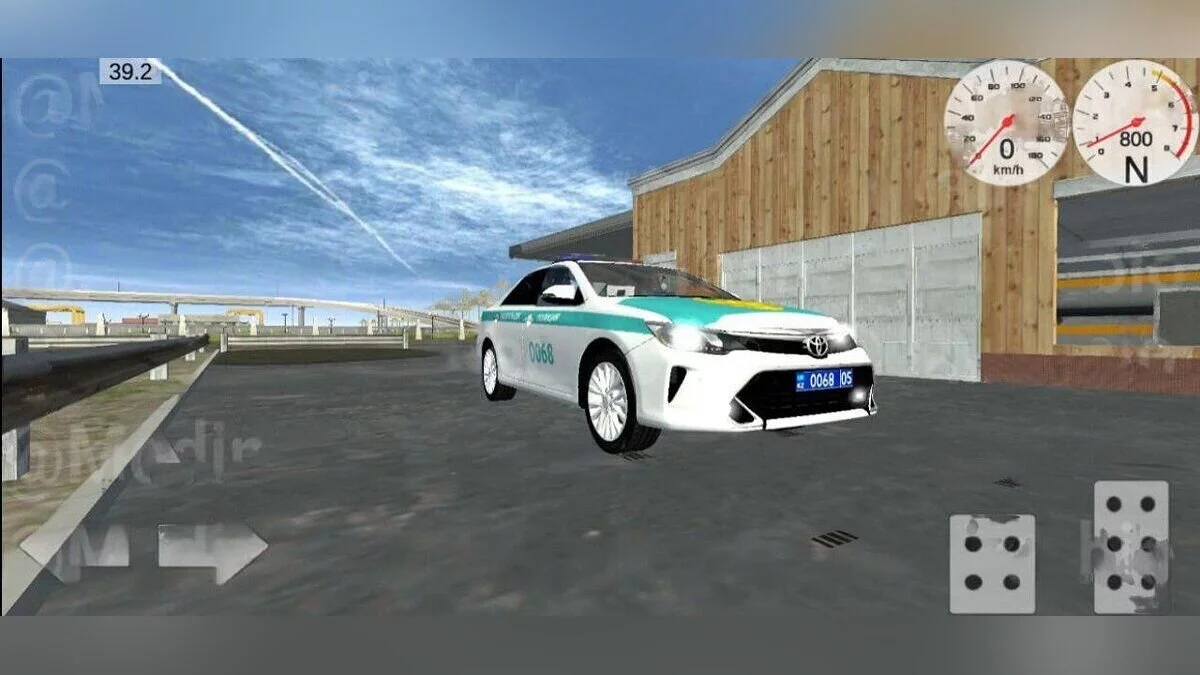 Simple Car Crash Physics Sim — Toyota Camry 2015 policía