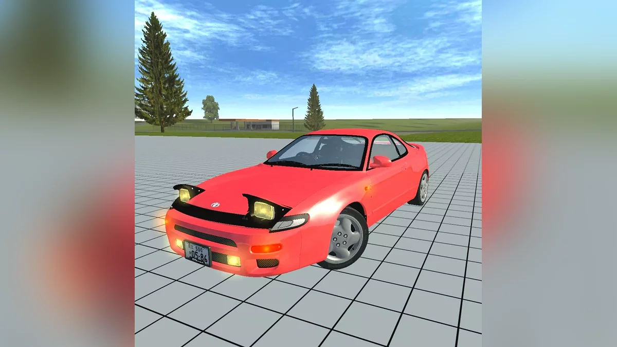 Simple Car Crash Physics Sim — Toyota Celica GT for ST185