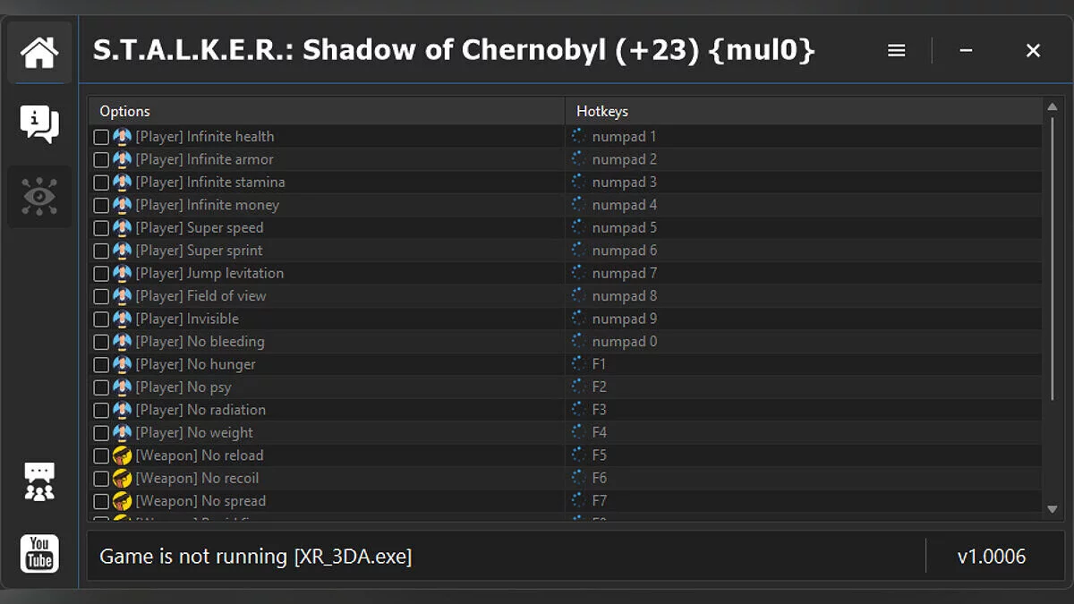 S.T.A.L.K.E.R.: Shadow of Chernobyl — Trainer (+23) [1.0006]