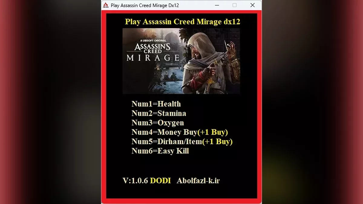 Assassin&#039;s Creed Mirage — Trainer (+6) [1.0.6]