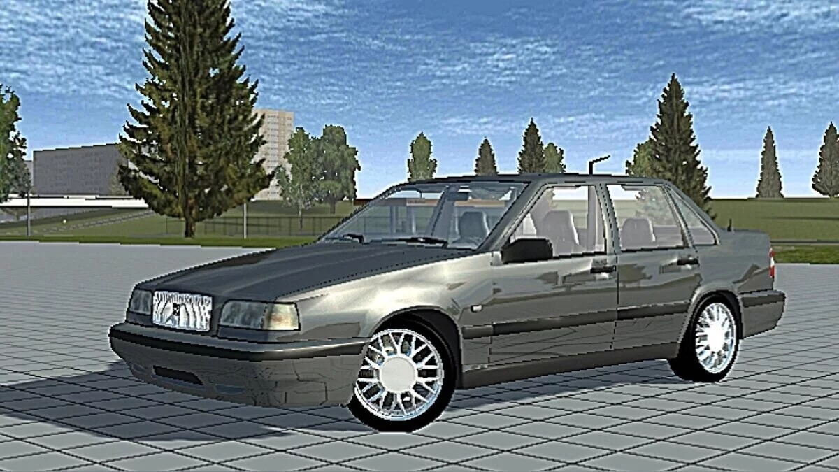 Simple Car Crash Physics Sim — Volvo 850 Sedán