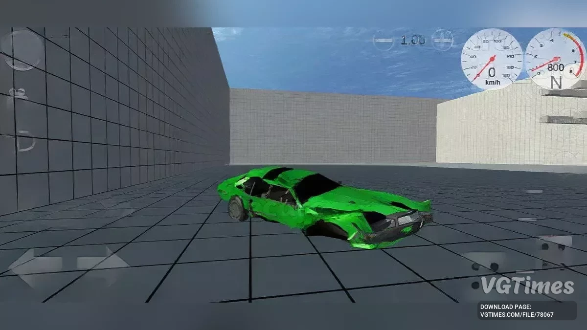 Simple Car Crash Physics Sim — Aston Martin Lagonda