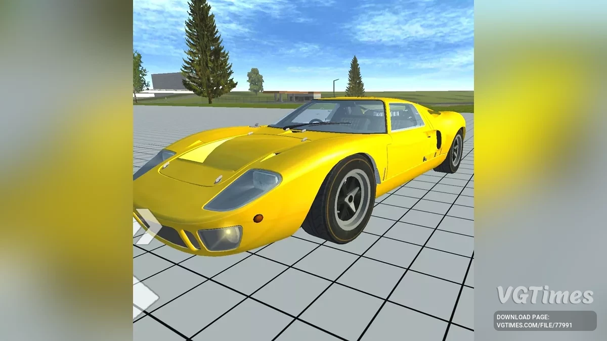 Simple Car Crash Physics Sim — Ford GT40