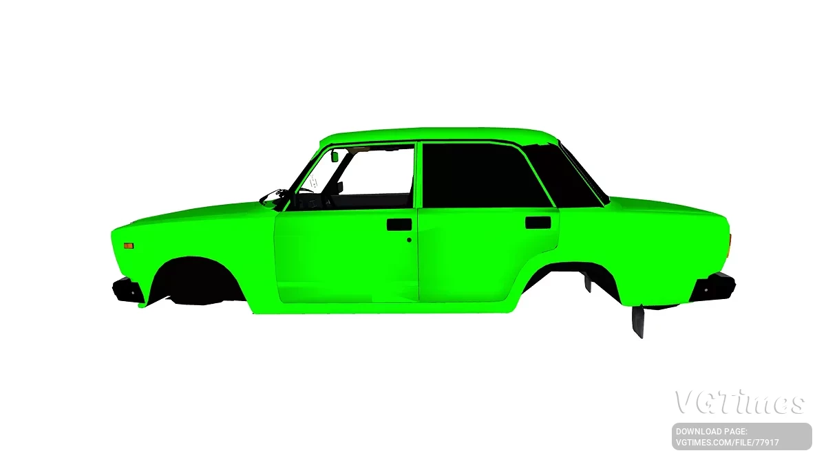 Simple Car Crash Physics Sim — Lada 2107 без номеров