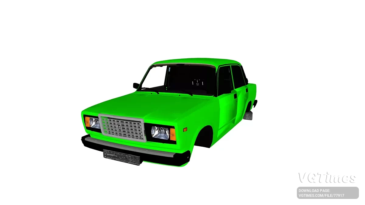 Simple Car Crash Physics Sim — Lada 2107 without numbers