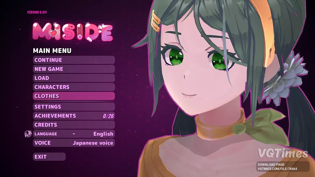 MiSide — Mita dalam gaya Koishi Komayaji dari Touhou Project
