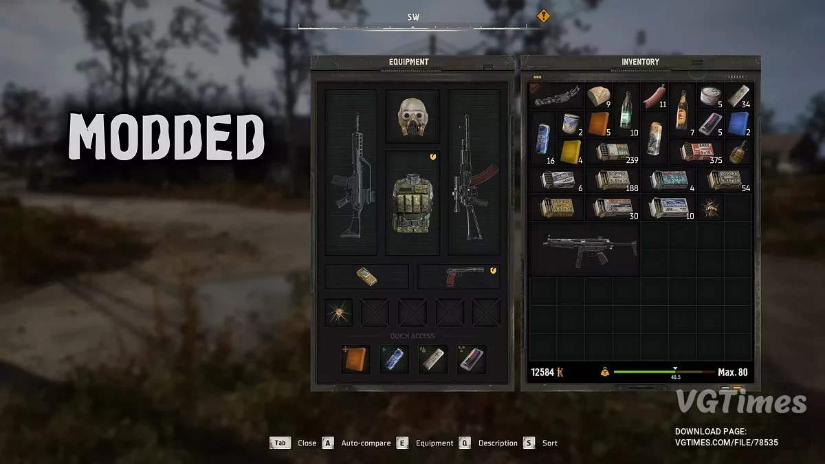 S.T.A.L.K.E.R. 2: Heart of Chornobyl — Centralização do inventário