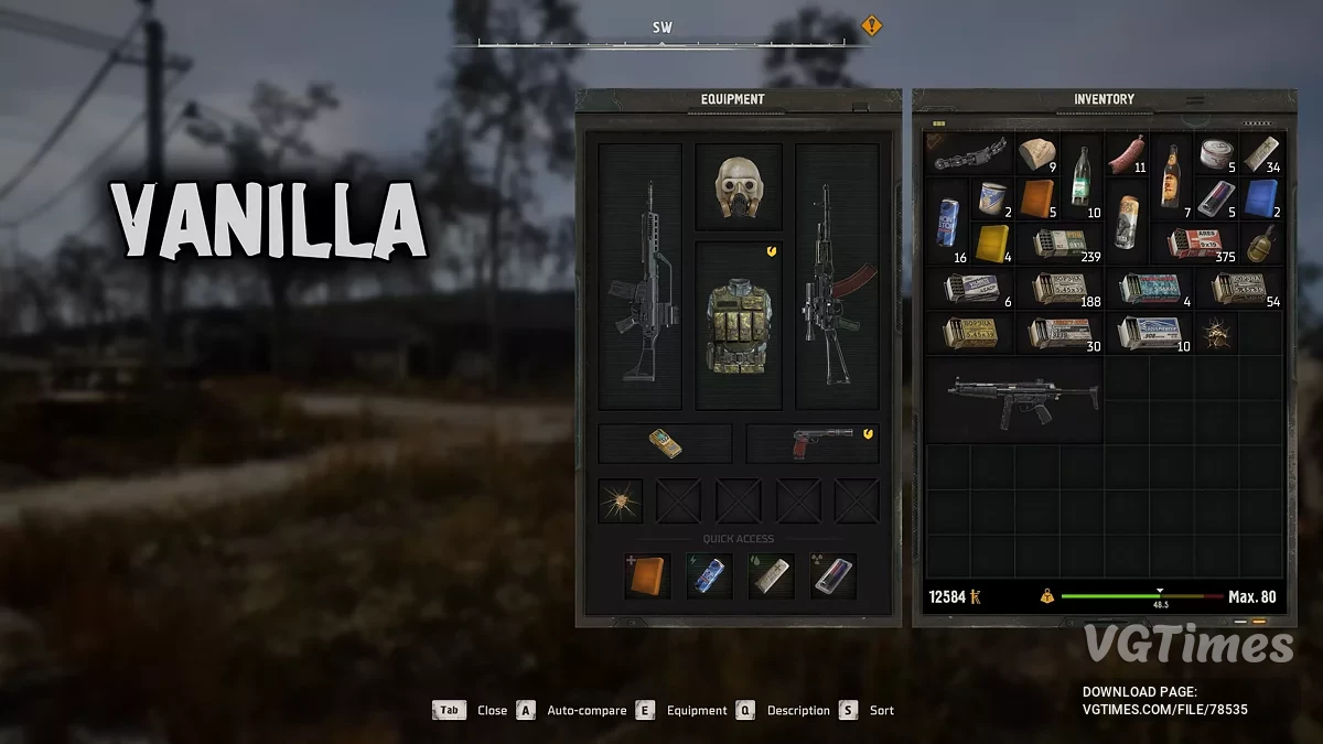 S.T.A.L.K.E.R. 2: Heart of Chornobyl — Centralização do inventário