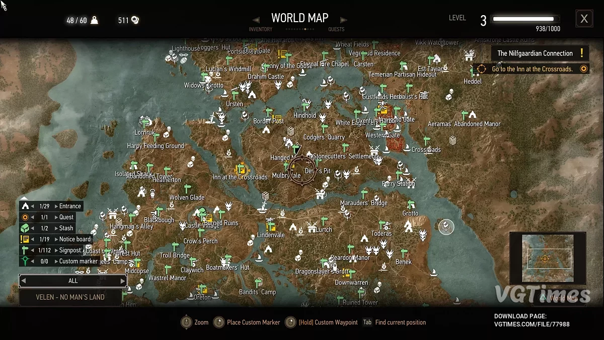 The Witcher 3: Wild Hunt - Complete Edition — Desbloquea todos los íconos en el mapa.