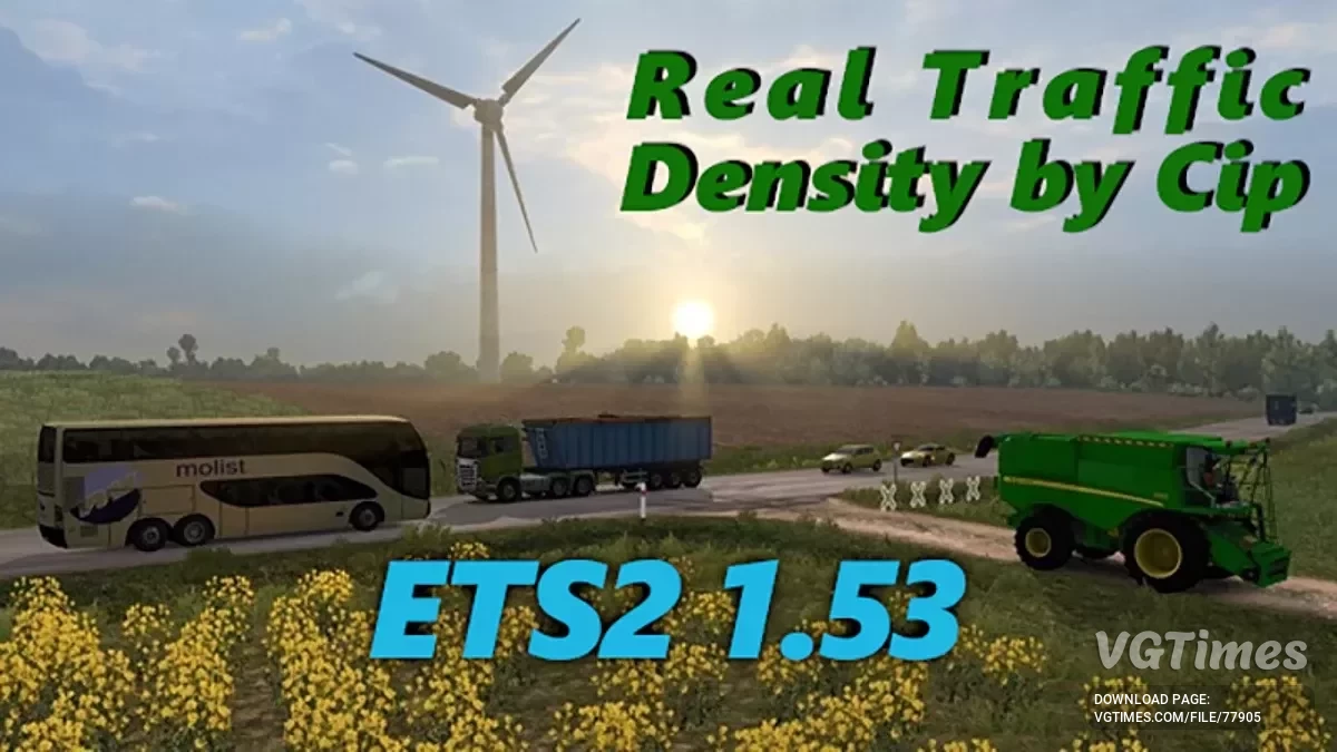 Euro Truck Simulator 2 — Densité réelle du trafic [v1.53]