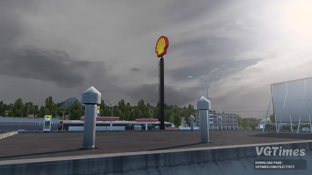 Euro Truck Simulator 2 — Реальні компанії, автозаправки та рекламні щити [v2.03.02]