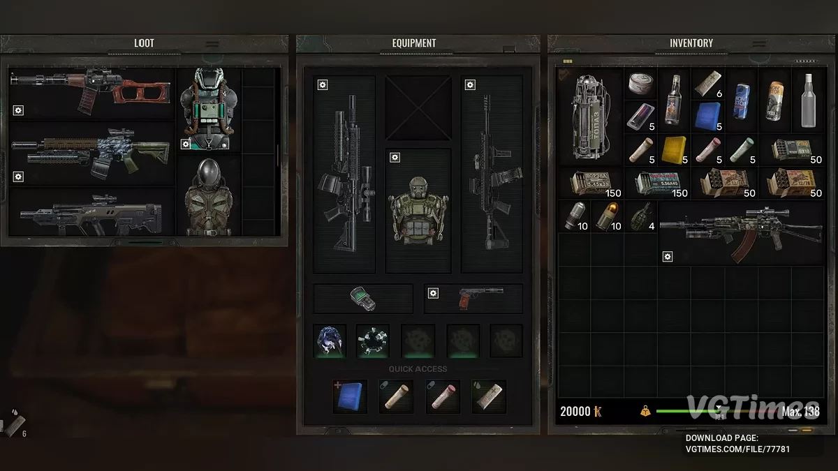 S.T.A.L.K.E.R. 2: Heart of Chornobyl — Збереження з усіма зброєю, бронею, артефактами