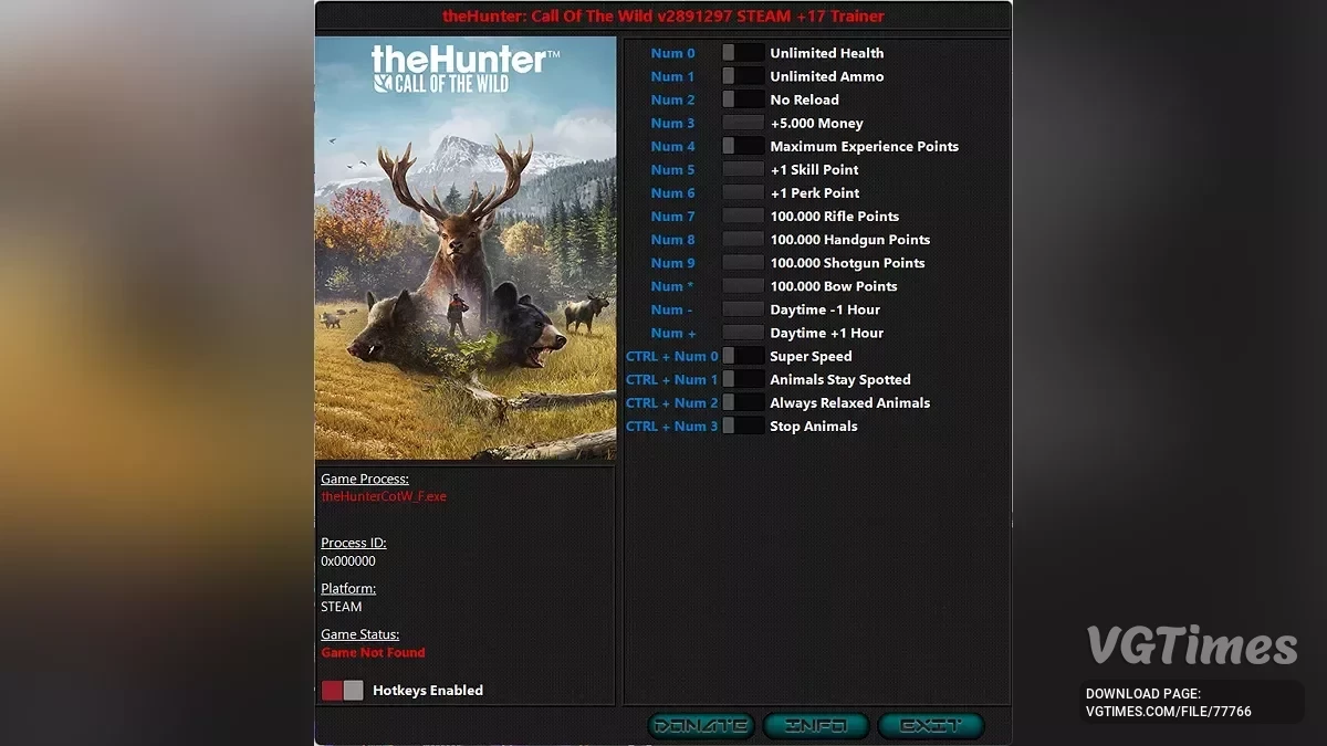 theHunter: Call of the Wild — Trener (+17) [2050156 - 2891297]